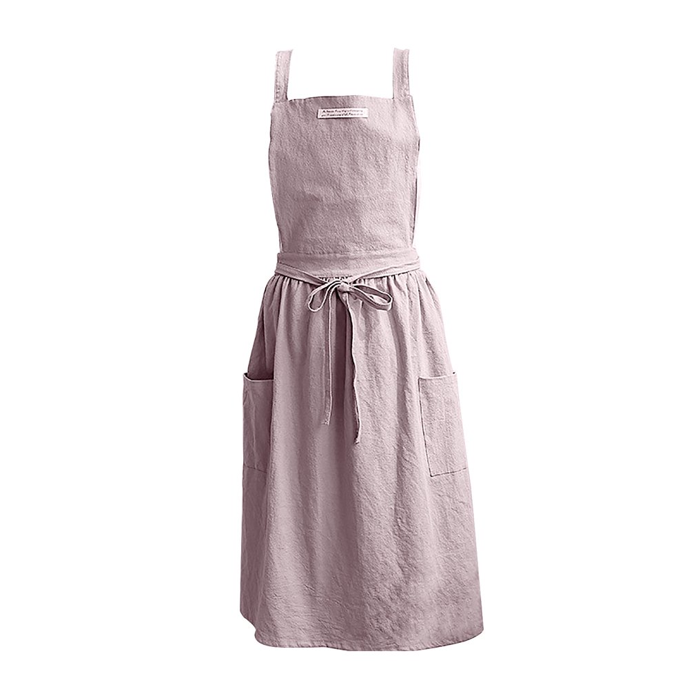 Cotton Aprons For Women And Men 6 Colors Useful With Pockets