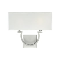 Satin Nickel Two Light Wall Sconce from the Rhodes Collection
