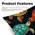 thumbnail image 2 of Turtle Seamless Chair Pillow Covers Set with Velvet Material, Unique Patterns, 16x16, 18x18, 20x20 Inches, 2 Items Included for Throw Pillows, Pillow Inserts,for Various Occasions, 2 of 6