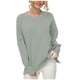 thumbnail image 2 of Puntoco Suéter Mujer Moda Casual Color Sólido Manga Larga Cuello Redondo Suéter Navidad Liquidación Puntoco Puntoco-2360, 2 of 8