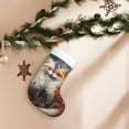 thumbnail image 4 of Cauagu Romantic Flower Fox Couple for Christmas Stockings,1-Pack Large Xmas Stocking Holiday and Farmhouse Stocking Fit for Christmas Holiday Party Decoration(17.7*11 Inch), 4 of 7