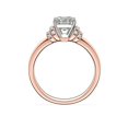 thumbnail image 4 of 0.65 T.C.W Asscher Shape Natural Diamond Latest Design Solitaire Wedding Ring for Ladies Solid 14K Rose Gold Size 8, 4 of 6