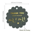 thumbnail image 6 of Inkdotpot Real Gold Foil Thank You From The New Wedding Tags Favor Hang Paper Tags 100 Piece, 6 of 6