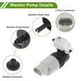 thumbnail image 5 of Unique Bargains Windshield Washer Pump with Grommet for Chevrolet Cruze 2017-2019  Front Washer Fluid Pump Windshield Wiper pump No.84409812/84139203 Black,Gray 1 Set, 5 of 7
