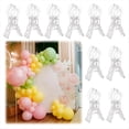 thumbnail image 2 of Paquete de 10 Clips Grandes para de Globos, de Plástico Transparente, con Resorte para Fondo, de 3,5 Pulgadas, Resistentes, para Kit de de Globos., 2 of 5