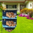 thumbnail image 3 of Wukai Ocean Scene with Noah's Ark Print Garden Flag 12.5x18 Inch Double Sided Sun-resistant Rain-resistant, Wrinkle-resistant Colorfast(Only Flag), 3 of 7