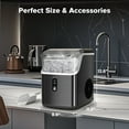 thumbnail image 3 of Auseo Nugget Ice Makers Countertop,Portable Ice Machine with Soft Ice, 35lbs/24h,Auto-Cleaning,One-Click Operation for Home/Party/RV/Camping (Black), 3 of 13