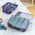 thumbnail image 2 of 4-Pcs Packing Cube Set - Lightweight Organizers For Home Organizers Vacation And Suitcases With Compression Compression Packing Cubes Travel(Feather print ), 2 of 7