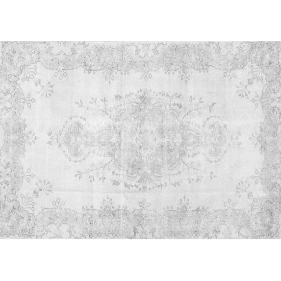 Ahgly Company Indoor Rectangle Persian Gray Traditional Area Rugs, 2' x 4'