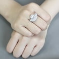 thumbnail image 5 of No Plating Stainless Steel Ring with AAA Grade CZ in Clear for Women Style DA336, 5 of 5