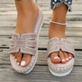 thumbnail image 1 of Tranfacy Chaussures d'Été, Sandales à Plateforme pour Femmes, Pantoufles Confortables à Bout Rond Décontractées pour la Plage, 1 of 4