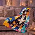 thumbnail image 6 of Colorful Australian Shepherd Dog Pop Art, Playful Pet Portrait Pattern, Warm Flannel Blanket for Living Room and Bedroom, Dog Lovers Just Because Gift, Pet Lover Home Decor, 6 of 9