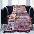 thumbnail image 2 of LHSHID to My Sister Blanket Birthday Gifts Quilt Ultra Soft Micro Fleece Throw Blankets for Thanksgiving Christmas Bed Sofa Travel Beach 50x60in, 2 of 6