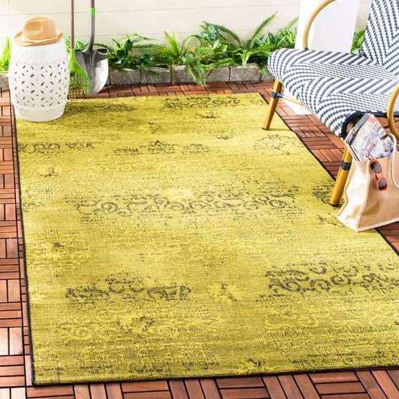 Transitional Rug - Palazzo Polypropylene With Chenille/Jute Wft -Black/Green Style-B-Color:Black/Green,Design:Transitional,Shape:Large Rectangle,Size:11'L x 8'W