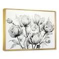 thumbnail image 2 of Designart "Monochromatic Tulip Composition I" Tulips Floater Framed Canvas Prints, 2 of 5
