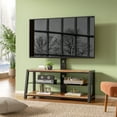 thumbnail image 3 of Modstyle Television Stand for TVs up to 65", Entertainment Center Swivel TV Stand with Mount, Rustic Brown, 3 of 9