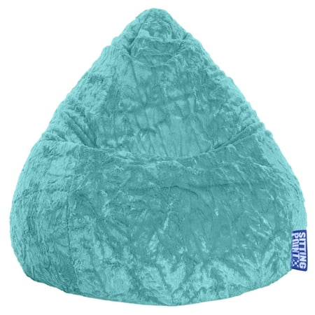 Oversize Bean Bags Gouchee Home Fluffy Collection Contemporary Oversized Faux Fur Bean Bag Chair, Multiple Colors ()