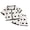 White, variant on Toddler Outfits For Boys,Girls Clothes,Childrens Comfortable Breathable Short Sleeved Home Clothes Cute Cartoon Pattern Pajama Set Blue,Size 4-5 Years