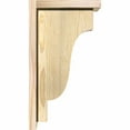 thumbnail image 3 of 6"W x 10"D x 18"H Newport Rough Sawn Corbel w/Backplate, Douglas Fir, 3 of 9