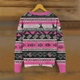 thumbnail image 4 of Uaswgudfs Women's Christmas Fashion Casual Reindeer Patterned Knitted Cardigan Long Sleeve Button Down Crew Neck Casual Jacket for Holiday & Daily Styling Pink XL, 4 of 4