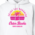 thumbnail image 3 of Inktastic Summer Enjoy the Sunshine Outer Banks North Carolina in Pink Adult Hoodie Sweatshirt, 3 of 4