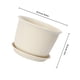 thumbnail image 2 of unbranded Macetas De Plástico Beige Para Plantas Con Drenaje Y Textura Lisa Para Suculentas Y, 2 of 8