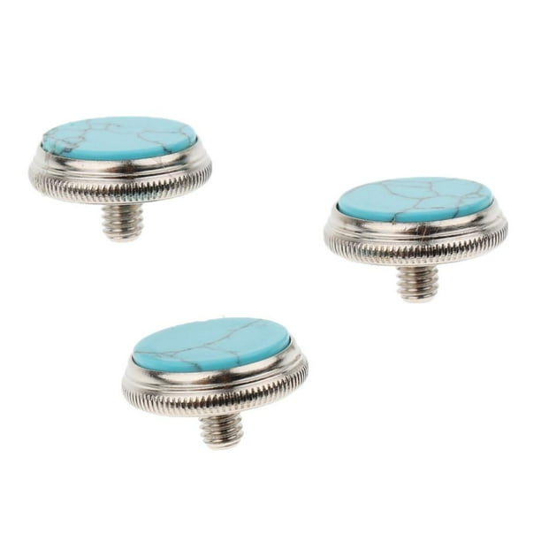 3 piezas de perillas para dedo de trompeta, tornillos para ensamblaje de trompeta, piezas de instrumentos musicales segundo