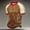 Brown, variant on 2026 New Mexico Soccer Jersey Adult, Mexican Jersey Soccer T-Shirt, Mexico National Team Pattern Crew Neck Short Sleeve Athletic Casual Football Top for Adult