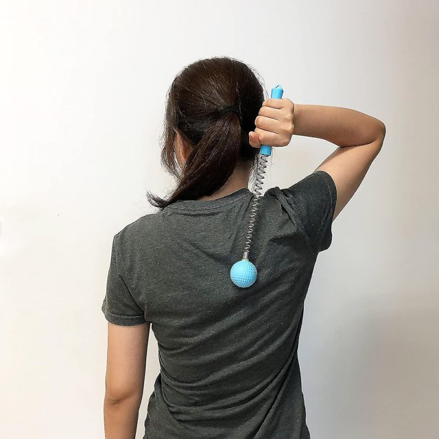 2 paquetes de martillo de bola de masaje, masajeador manual de golf en la espalda (azul) kaili Sencillez
