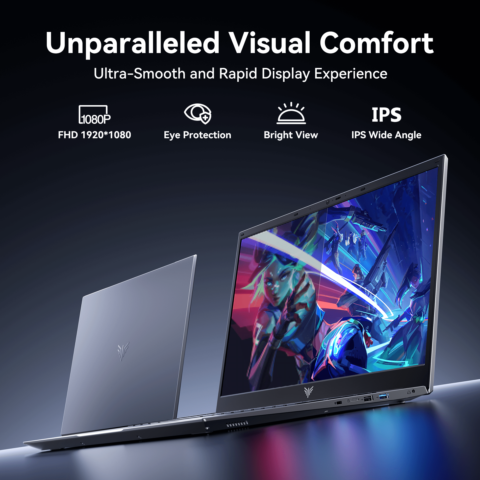 Laptop 18.5" FHD AX18 Laptop Intel Alder Lake N150 16GB DDR4 512GB SSD 18.5" FHD Windows 11 Pro WiFi 5,Gray