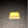 thumbnail image 2 of Road Reflectors Pack of 10 | 4 by 4 inch Street Pavement & Asphalt Stud Markers | Great for Speed Bumps, Sidewalks, Pedestrian Crossings, Freeways & Driveways | Industrial Grade (Yellow), 2 of 6