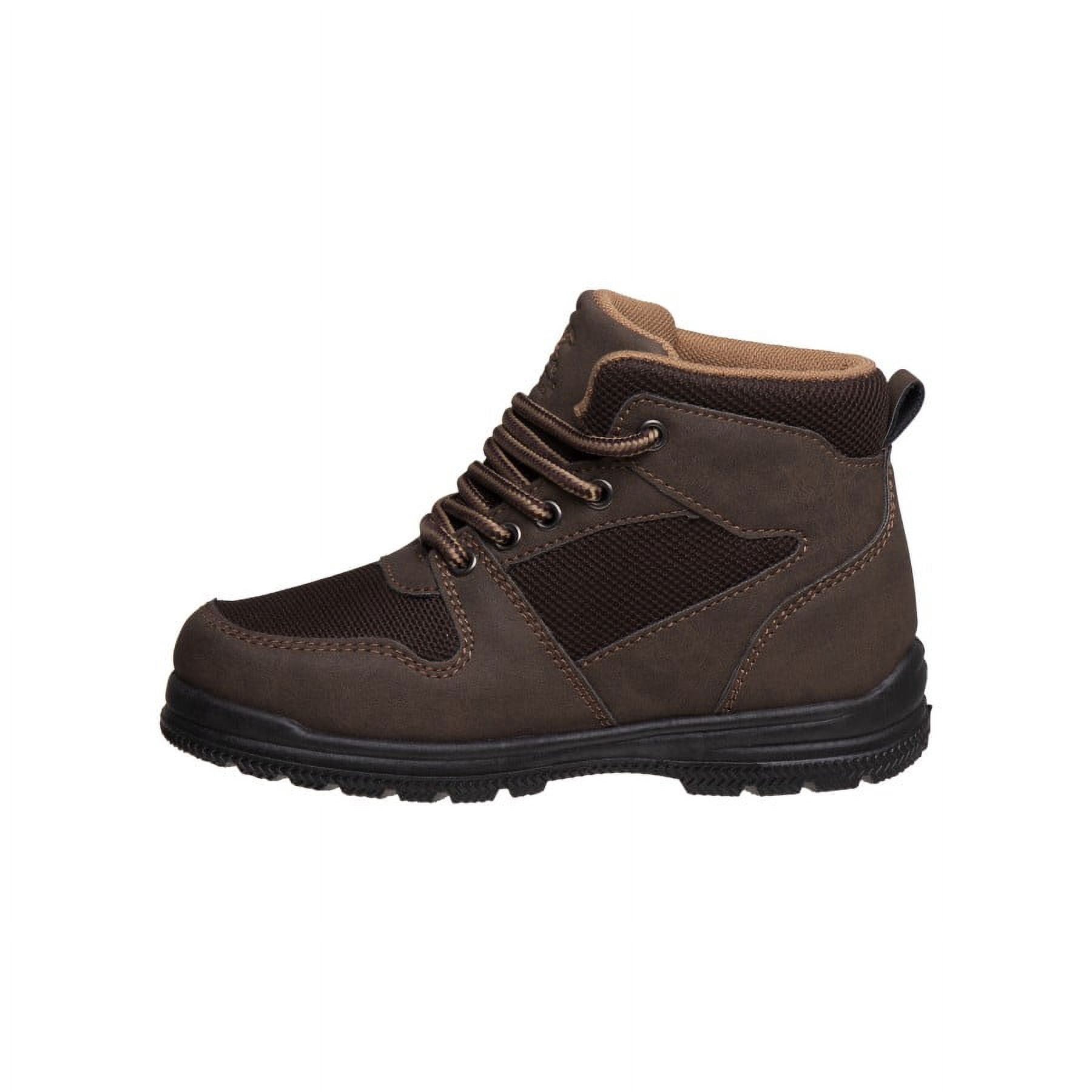Beverly Hills Polo Club Boys High-Top Boots Outdoor Comfort Autumn Winter Boots (Little Kids) - Brown, 12