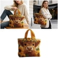 thumbnail image 2 of Quilted Reversible Large Multicolor Tote Handbag Shoulder Purse Pocket Travel, 2 of 6