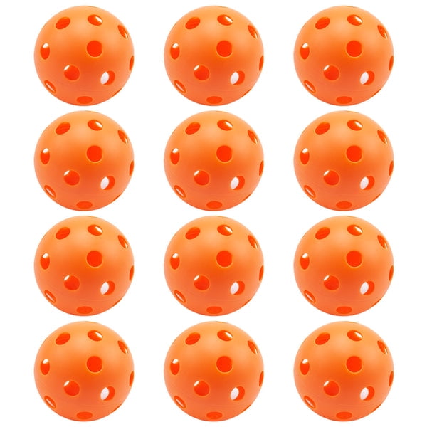 GSE Games & Sports Expert 40 Holes Outdoor Pickleball Balls Yellow 12-Pack 