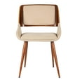 thumbnail image 5 of Panda Mid-Century Dining Chair in Walnut Finish and Brown Fabric, 5 of 11