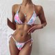 thumbnail image 2 of Traje de baño de bikini ajustable con vendaje casual para mujer Conjunto de ropa de playa Fridja  nalpqowj21449, 2 of 5