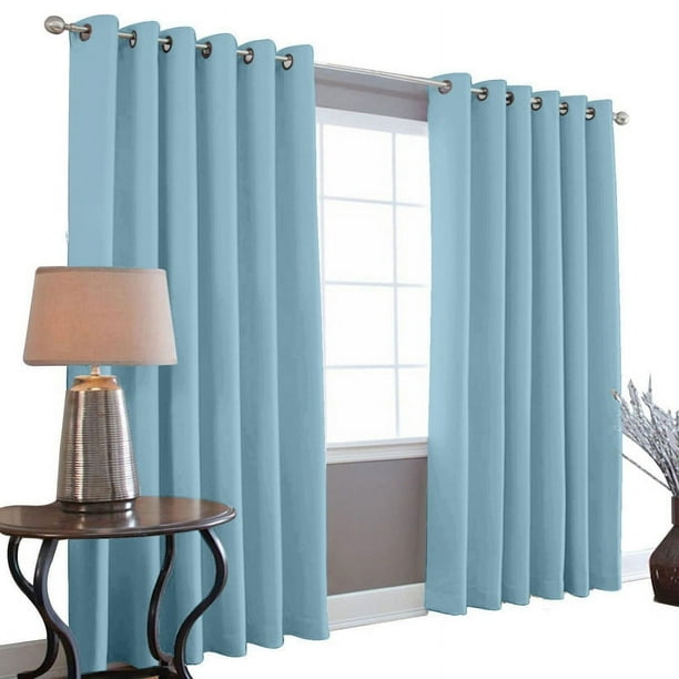Cortinas Blackout 275cm Ancho X 215cm De Largo En 2 Paneles 100% Microfibra Poliéster MELOCOTTON HOGAR