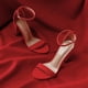 thumbnail image 5 of Sandalia DREAM PAIRS con Tacón Grueso Alto de 10 cm en Gamuza Roja Talla 8, 5 of 8