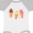 thumbnail image 4 of Inktastic Ice Cream Trio with Sprinkles Boys or Girls Baby Bodysuit, 4 of 5