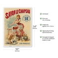 thumbnail image 2 of Le Chapeau Soap (Savon le Chapeau) - Lyon Marseilles France - Vintage Advertising Poster by Francisco Tamagno c.1873 - Master Art Print 10in x 14in, 2 of 4