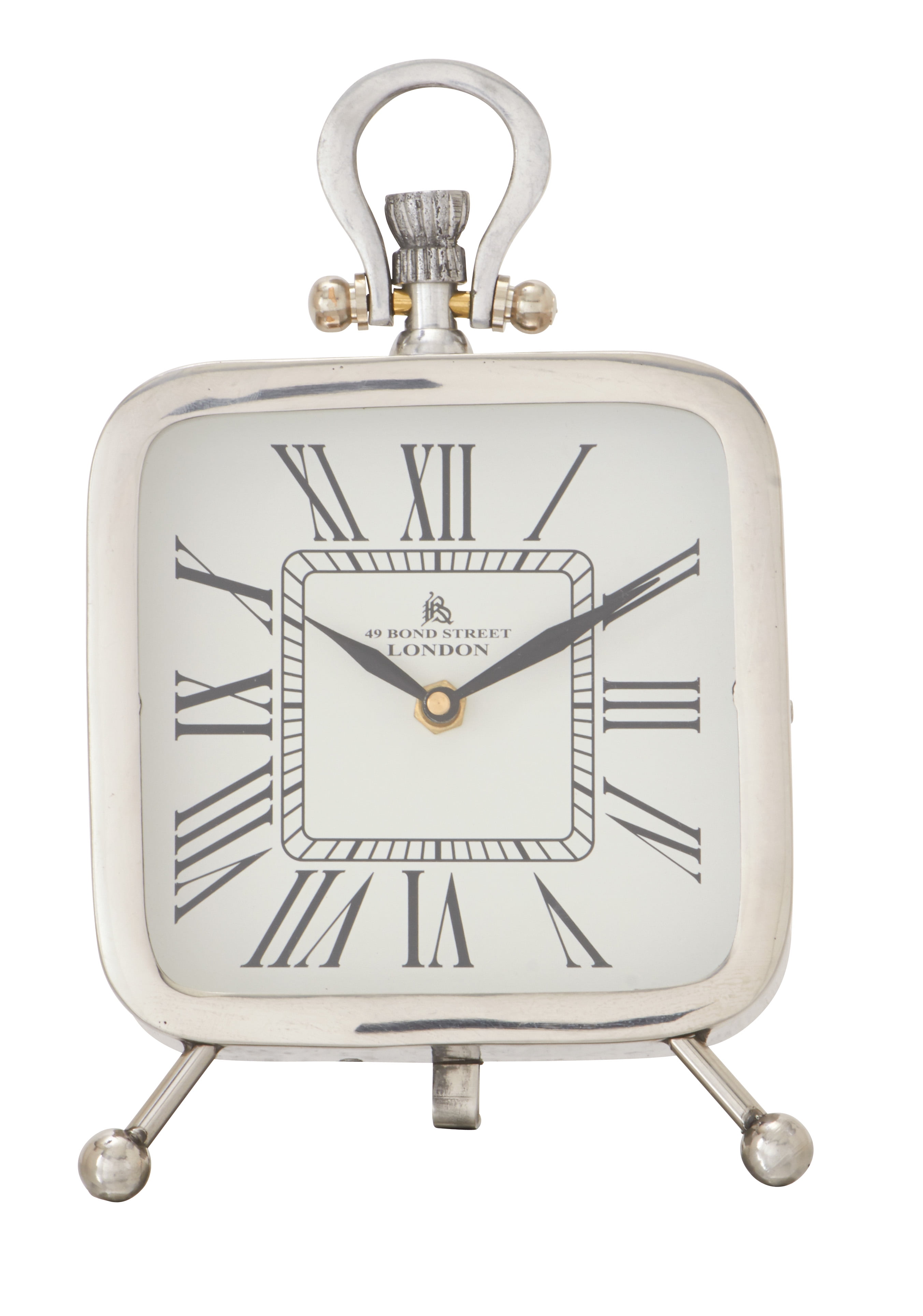 Sturdy Stainless Steel Square Table Clock - Walmart.com