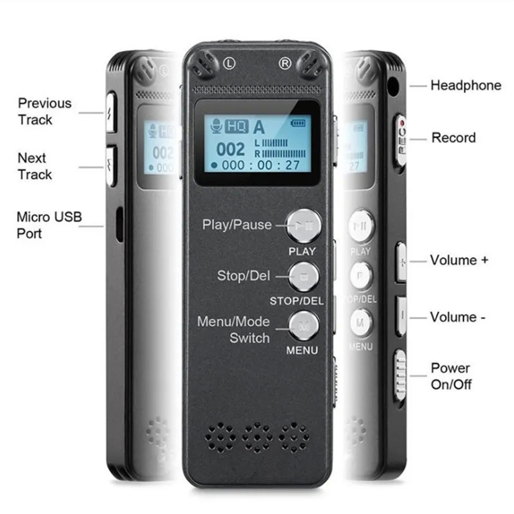 32G Digital Voice Recording Pen Convenient Sound Recorder for Interviews Lecture