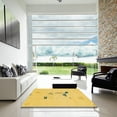 thumbnail image 7 of Ahgly Company Machine Washable Indoor Rectangle Abstract Deep Yellow Area Rugs, 6' x 9', 7 of 7