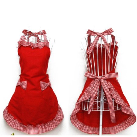 

Cute Fashion Aprons for Girls Women Waitress Cooking Restaurant Kitchen Home Cooking Chef Bib Pink Apron Dress Christmas Gift
