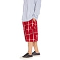 thumbnail image 6 of Shaka Wear Men's Relaxed Fit Plaid Cargo Shorts S~5XL, 6 of 13