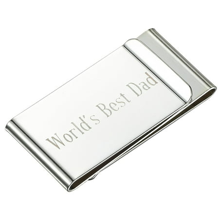 Visol  Worlds Best Dad Double Sided Money Clip