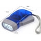 thumbnail image 2 of Antorcha de mano - Artículos de jardinería - Linterna dinamo de 3 LED para acampar, hacer caminatas, caer y sobrevivir - No requiere batería, es ecológica y recargable. Azul 10, 2 of 5