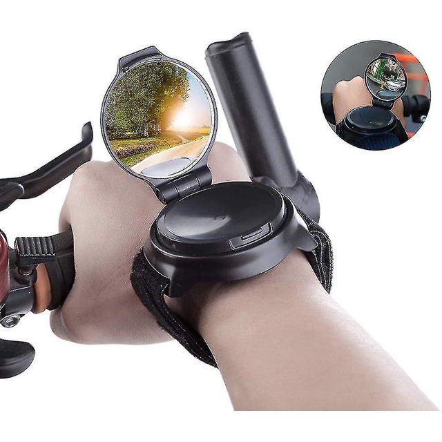 Espejo Retrovisor Para Ciclistas, Ajustable 360, Espejo De Muñeca De Seguridad Afortunado Sencillez