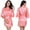 Light Powder, variant on LYMAYTER Women Bridesmaid Robes Satin Silk Sleepwear Wedding Party Lounge Robe Elegant Soft S-3XL