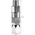 thumbnail image 2 of Accesorios de Acoplador de Aerógrafo Profesional esquí Conector de Manguera 1/4'' Junta Giratoria Acero Inoxidable, 2 of 5